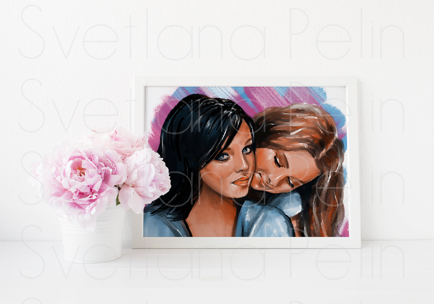 t.A.T.u., Lena Katina, Julia Volkova, ART PRINT Signed by Artist