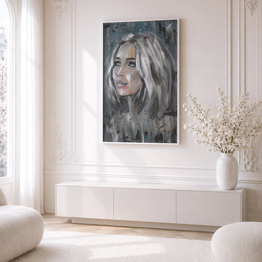 Jennifer Lawrence. Museum Framed Print
