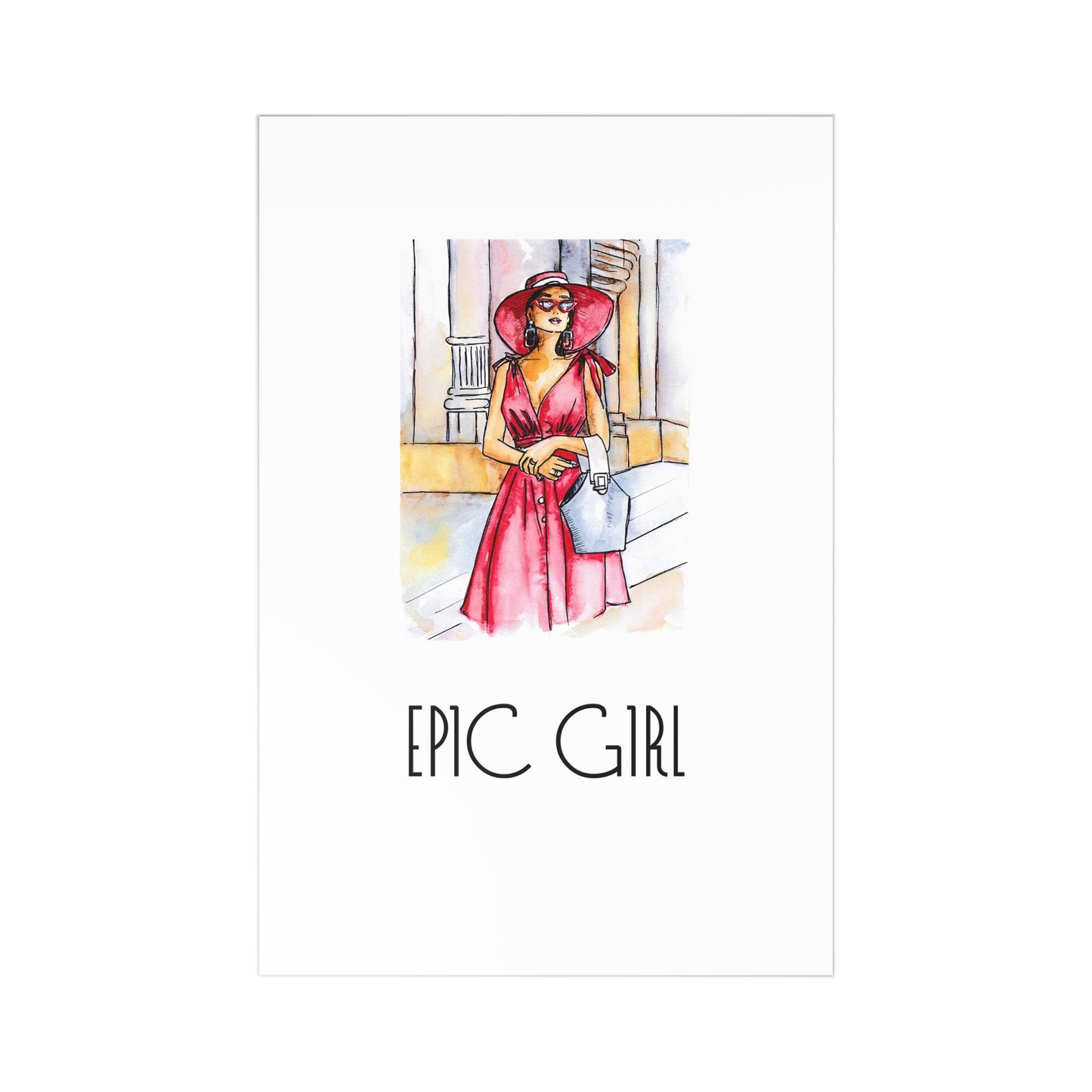 Epic Girl, Card for Her, Postcards (7 pcs)