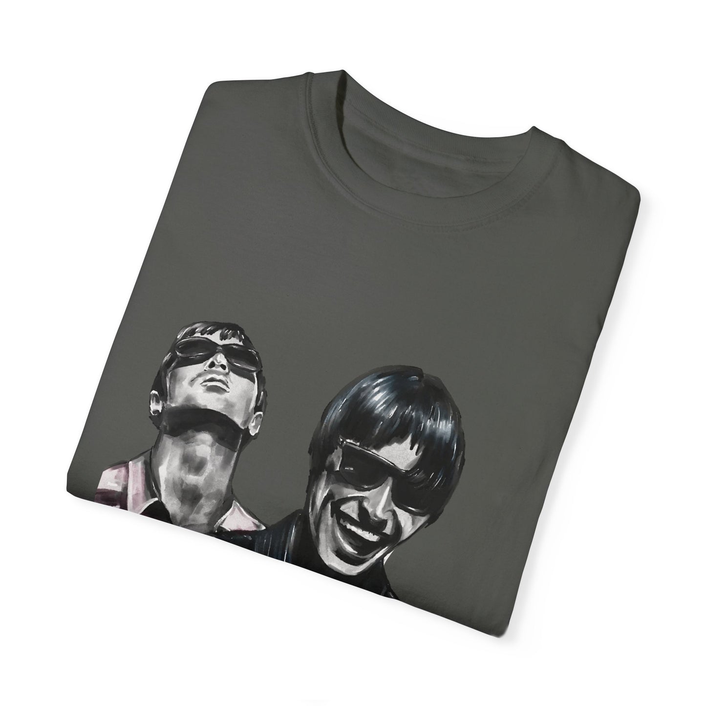 Liam & Noel Gallagher, Oasis, Unisex Garment-Dyed T-shirt