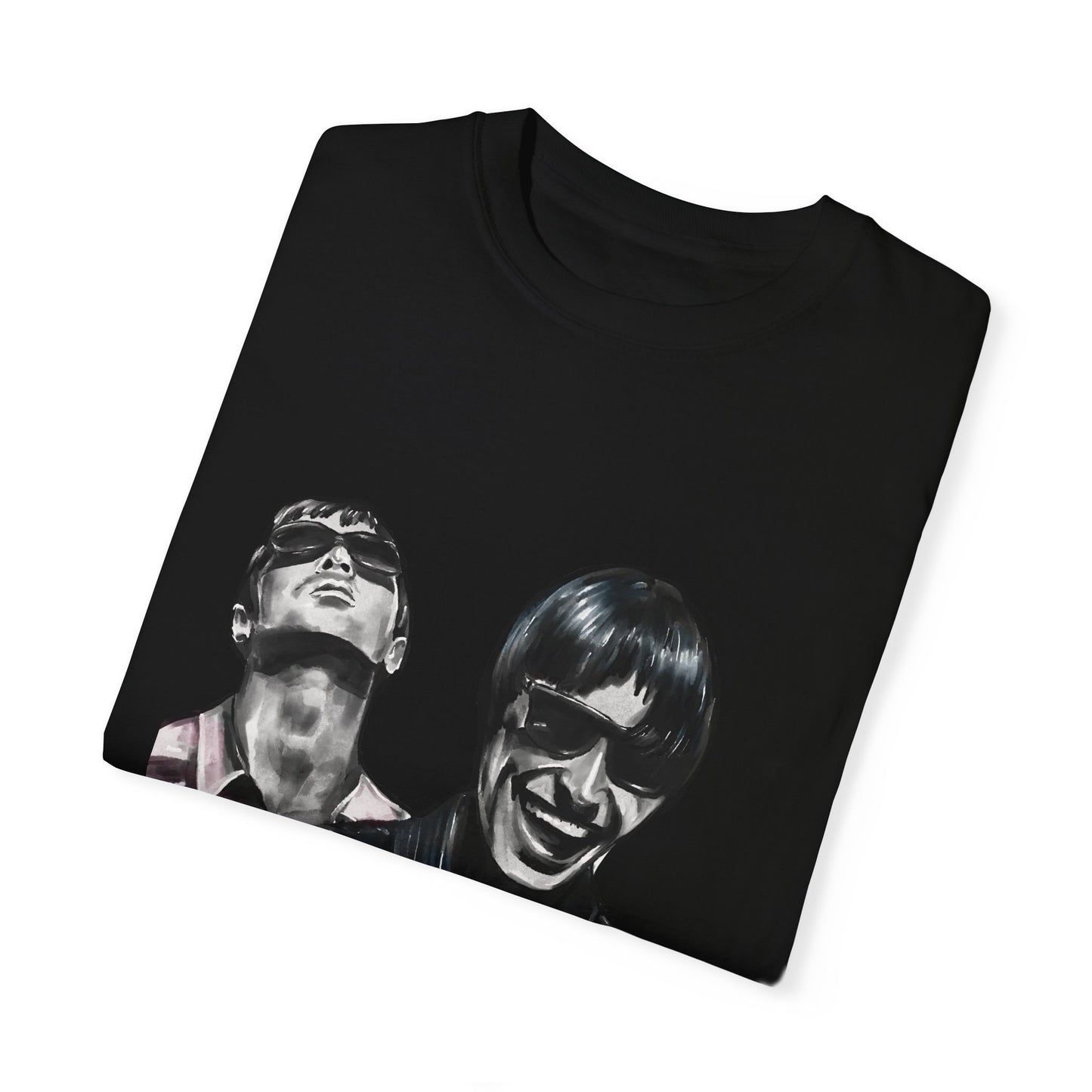 Liam & Noel Gallagher, Oasis, Unisex Garment-Dyed T-shirt