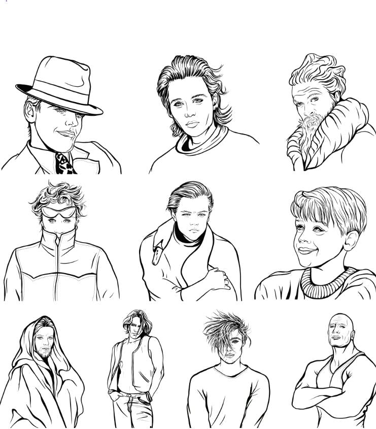 ACTORS, Coloring Book