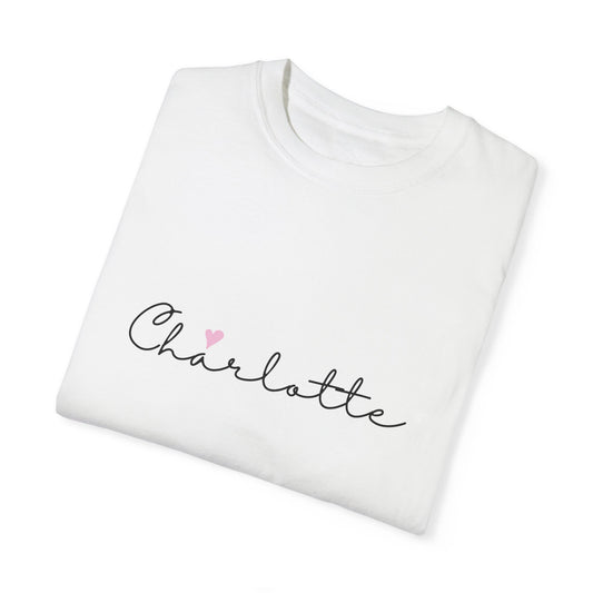 Charlotte, Girl, Woman, Name, Unisex Garment-Dyed T-shirt