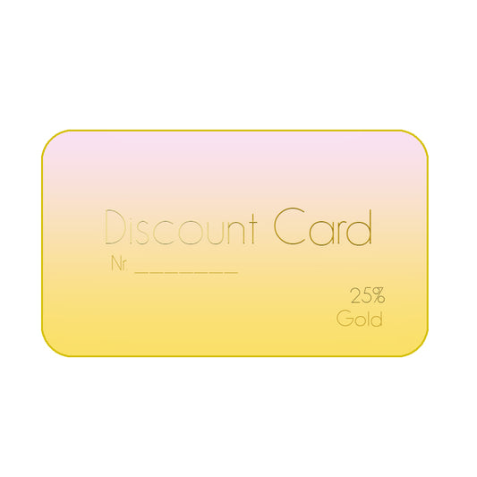 GOLD card 25%