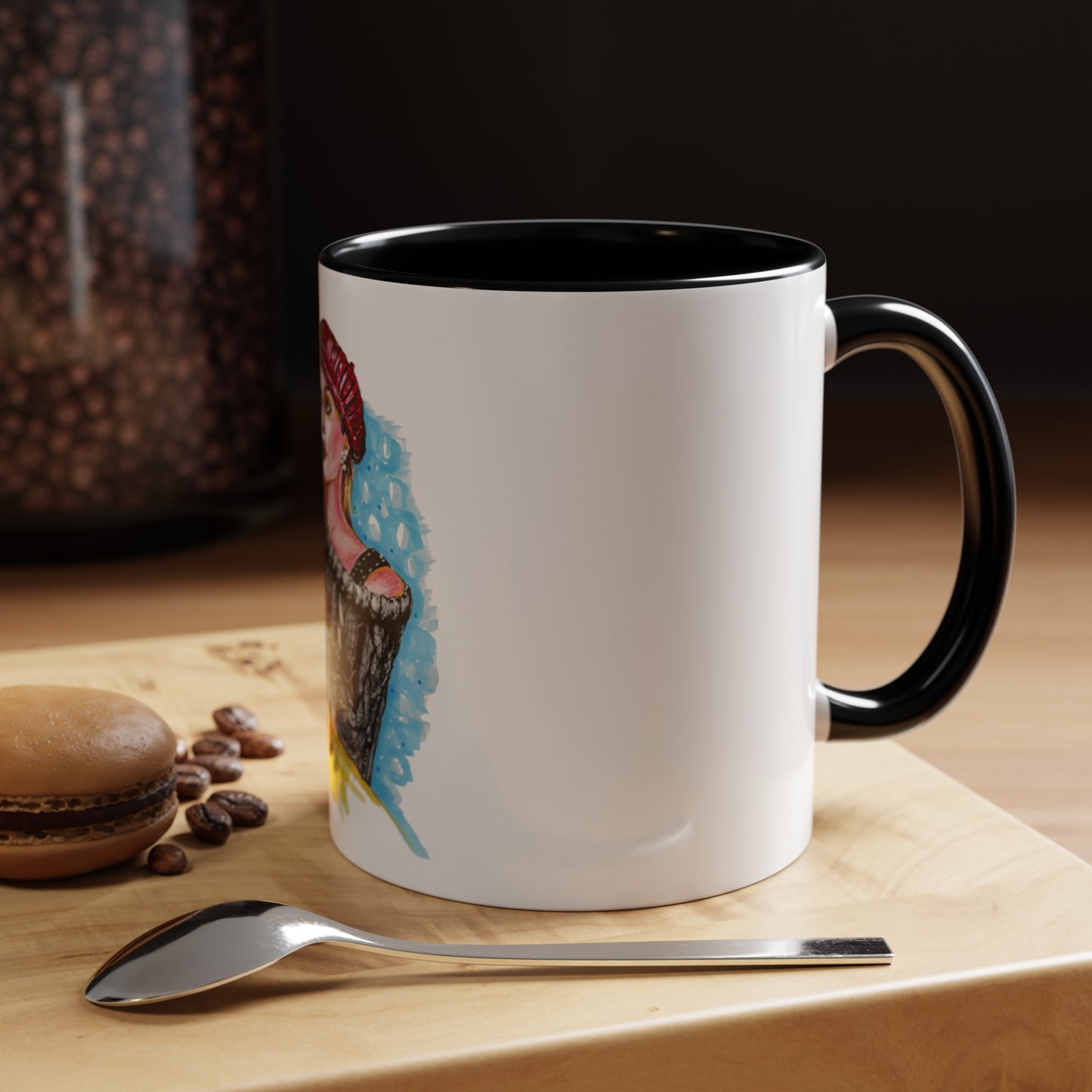 Angelina Jolie, Accent Coffee Mug (11, 15oz)