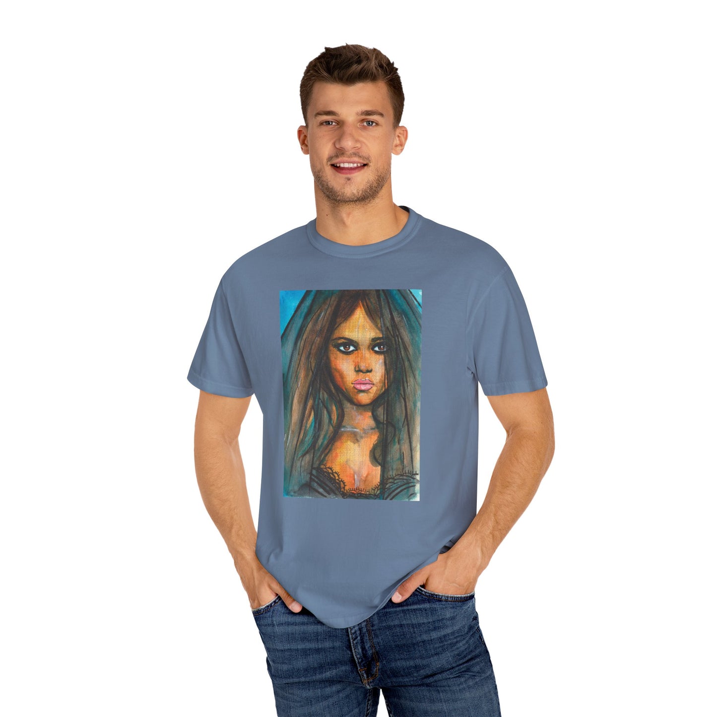 Jenna Ortega, Unisex Garment-Dyed T-shirt