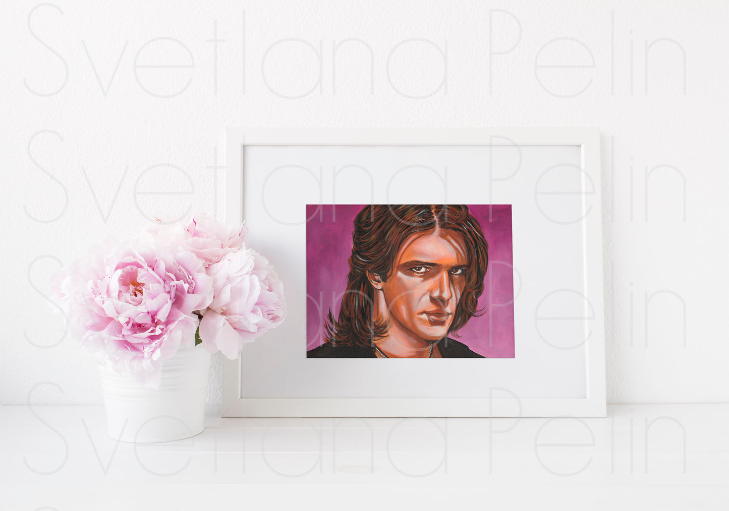 Antonio Banderas, ART PRINT Signed by Artist