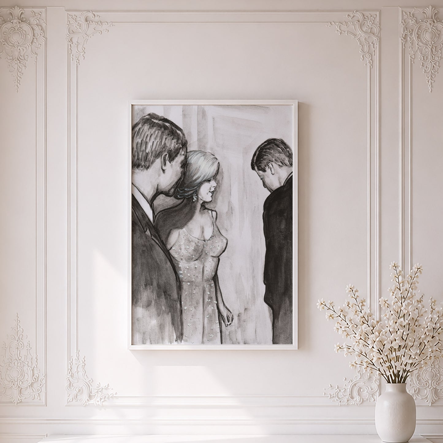 Marilyn Monroe with John F. Kennedy, JFK & RFK,  Madison Square Garden | Framed Fine Art Print