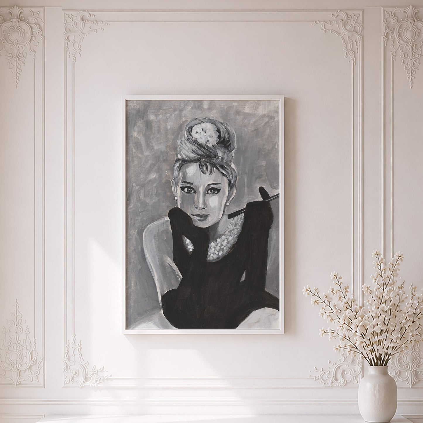 Audrey Hepburn in Breakfast at Tiffany's | Framed Fine Art Print