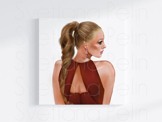 Blake Lively, Printable Art, INSTANT DOWNLOAD