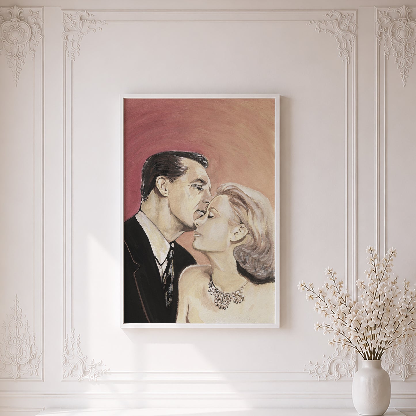 Cary Grant and Grace Kelly in To Catch a Thief | Framed Fine Art Print