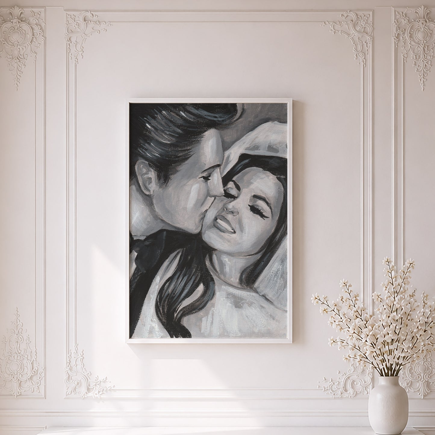 Elvis and Priscilla Presley's Wedding | Framed Fine Art Print