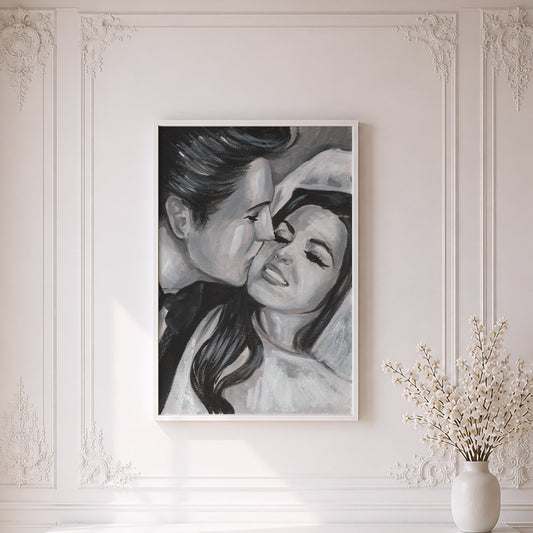 Elvis and Priscilla Presley's Wedding | Framed Fine Art Print