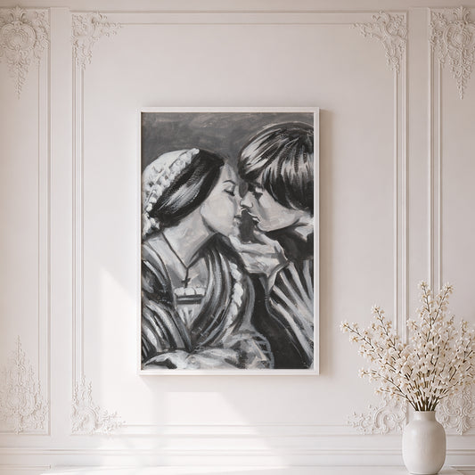 Olivia Hussey and Leonard Whiting as Romeo Montague and Juliet Capulet | Framed Fine Art Print