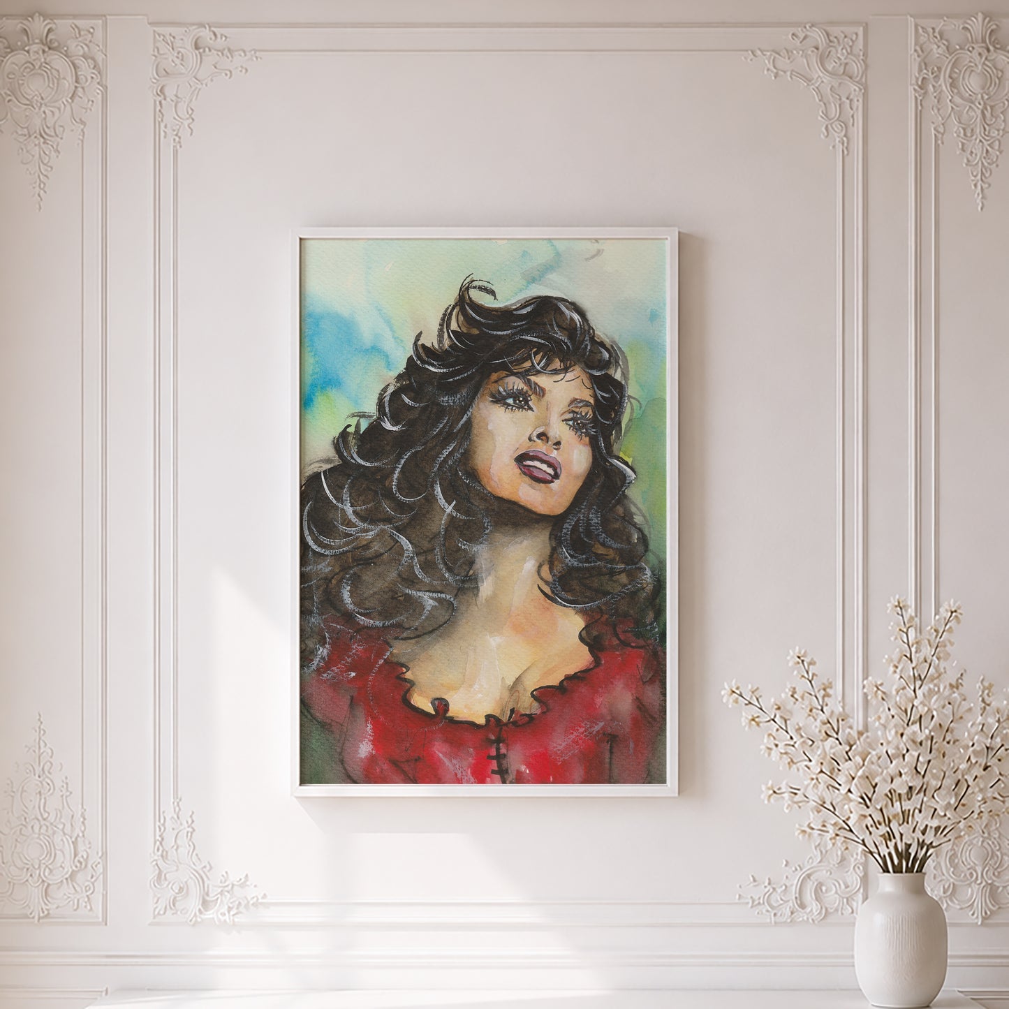Gina Lollobrigida as Esmeralda in Notre Dame de Paris | Framed Fine Art Print