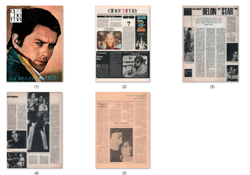 Alain Delon, Romanian magazine, Cover, DIGITAL LISTING, Instant Download