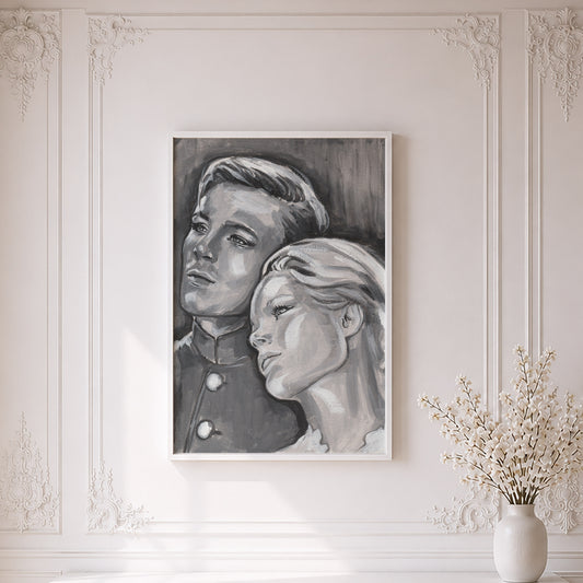 Romy Schneider and Alain Delon in Christine | Framed Fine Art Print