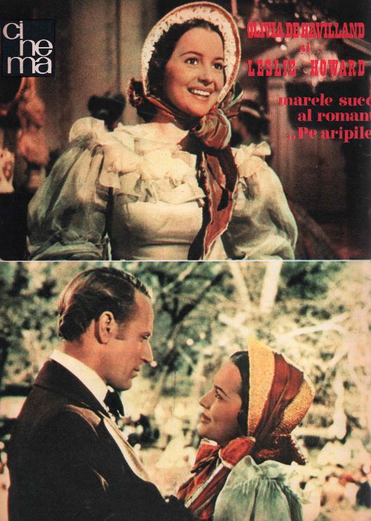 Gone With The Wind, Leslie Howard, Olivia de Haviland, Romanian magazine, Cover, DIGITAL LISTING, Instant Download