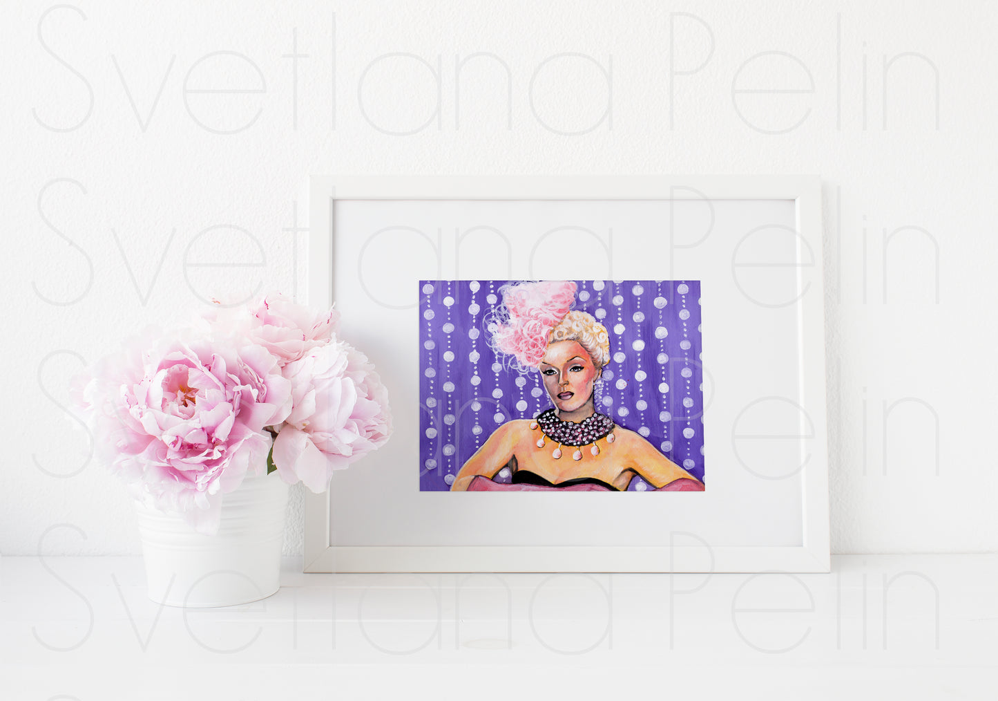 Lana Turner, ART PRINT Signed by Artist