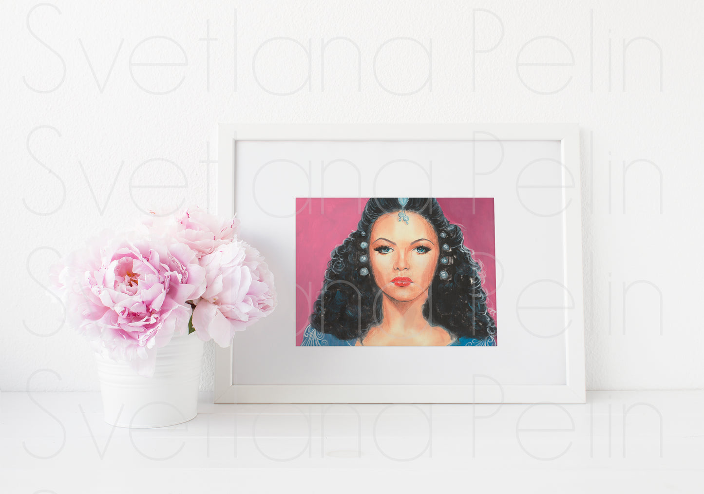 Gene Tierney, ART PRINT Signed by Artist