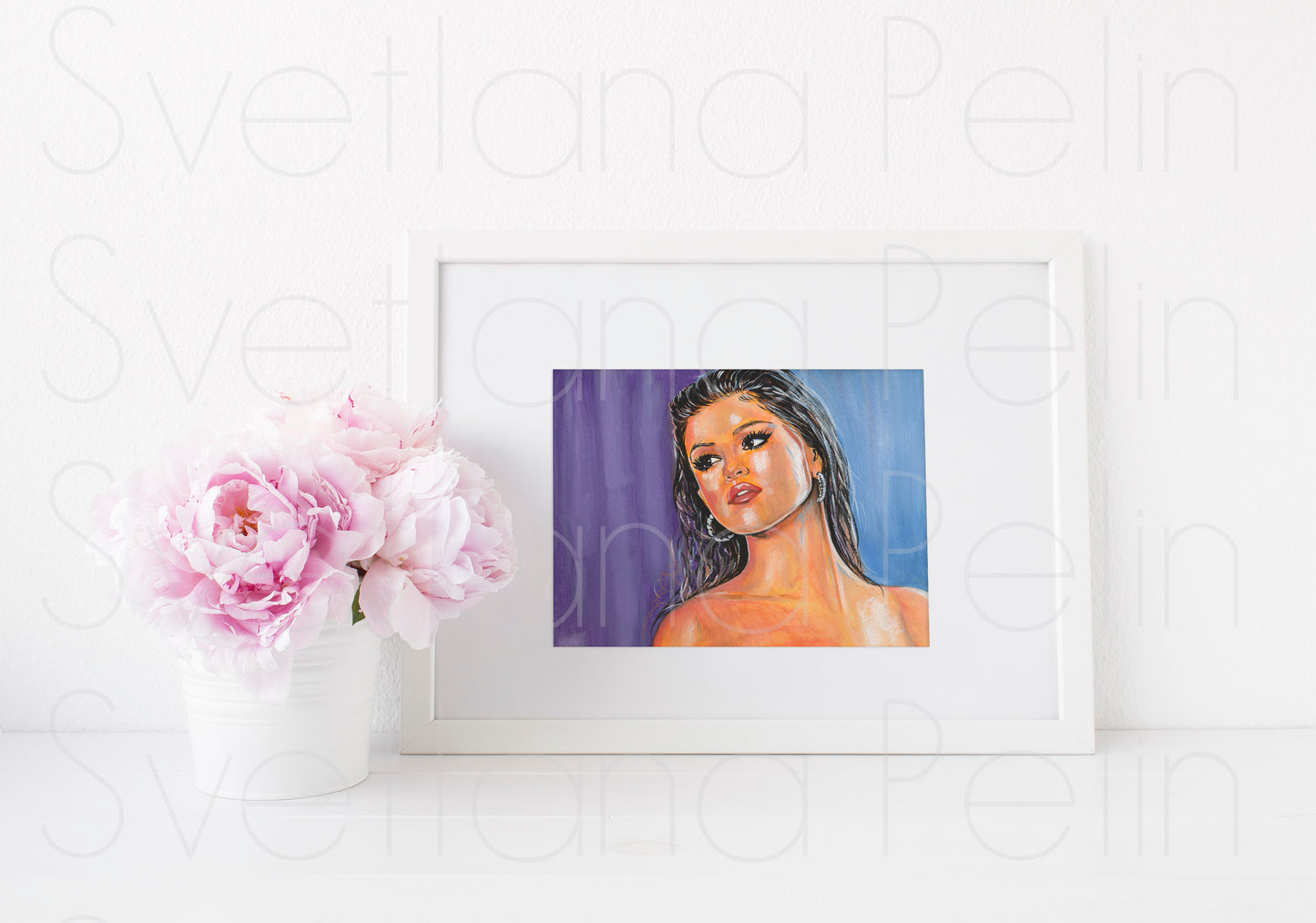 Selena Gomez, ART PRINT Signed by Artist