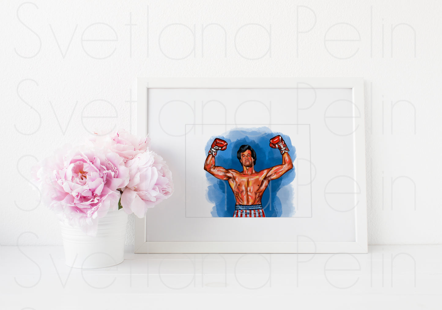 Sylvester Stallone, ART PRINT Signed by Artist