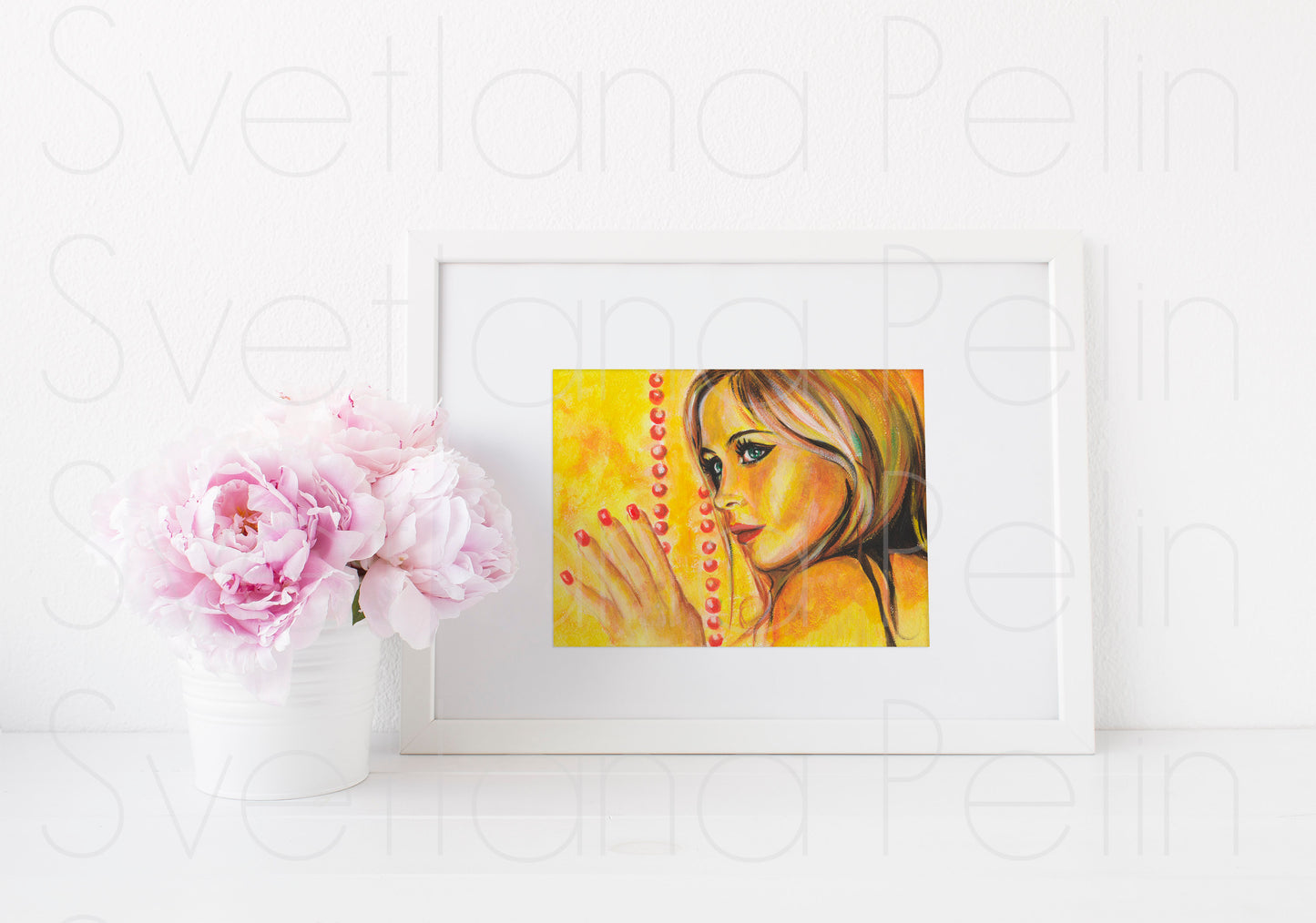 Emmanuelle Béart, ART PRINT Signed by Artist
