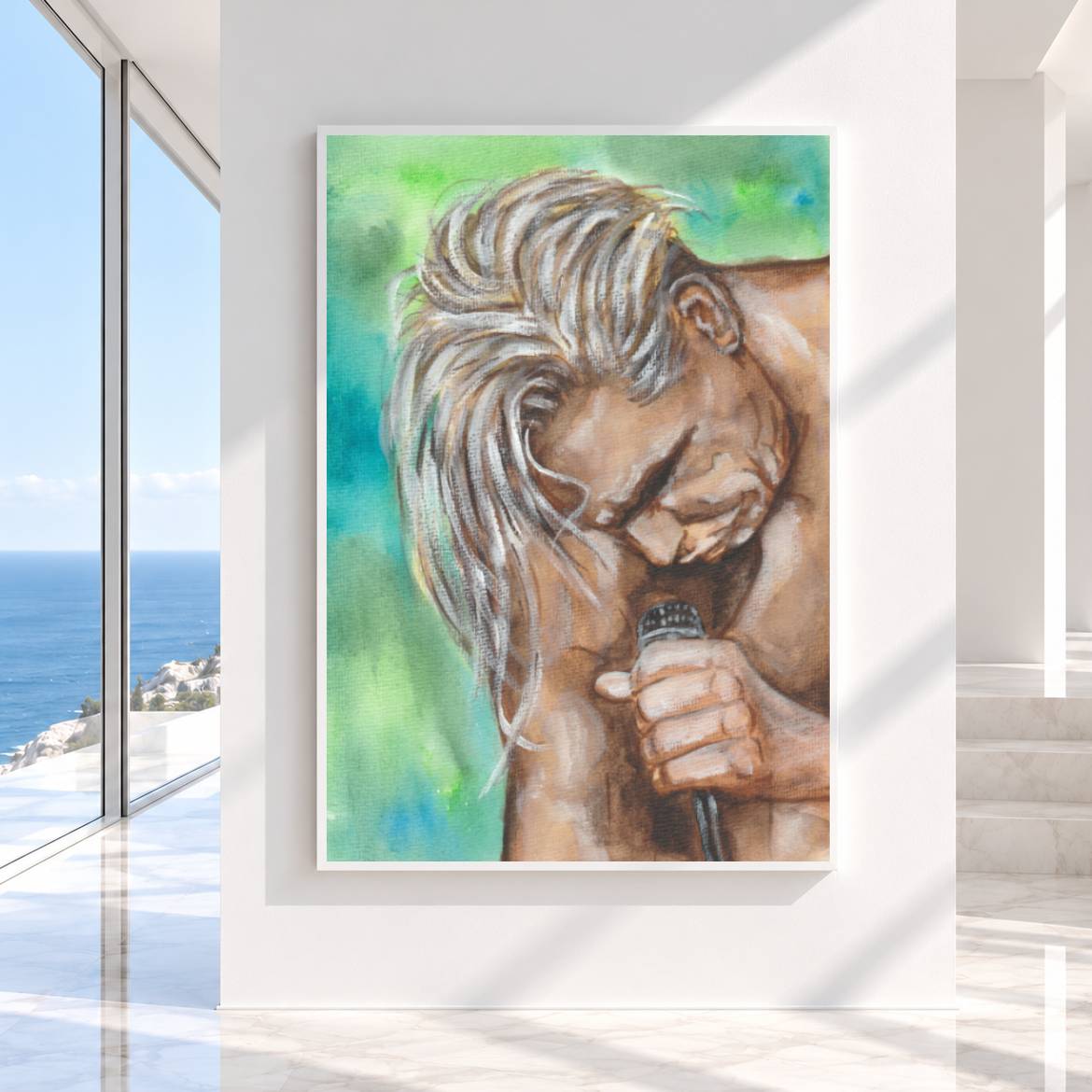 Till Lindemann | Framed Fine Art Print