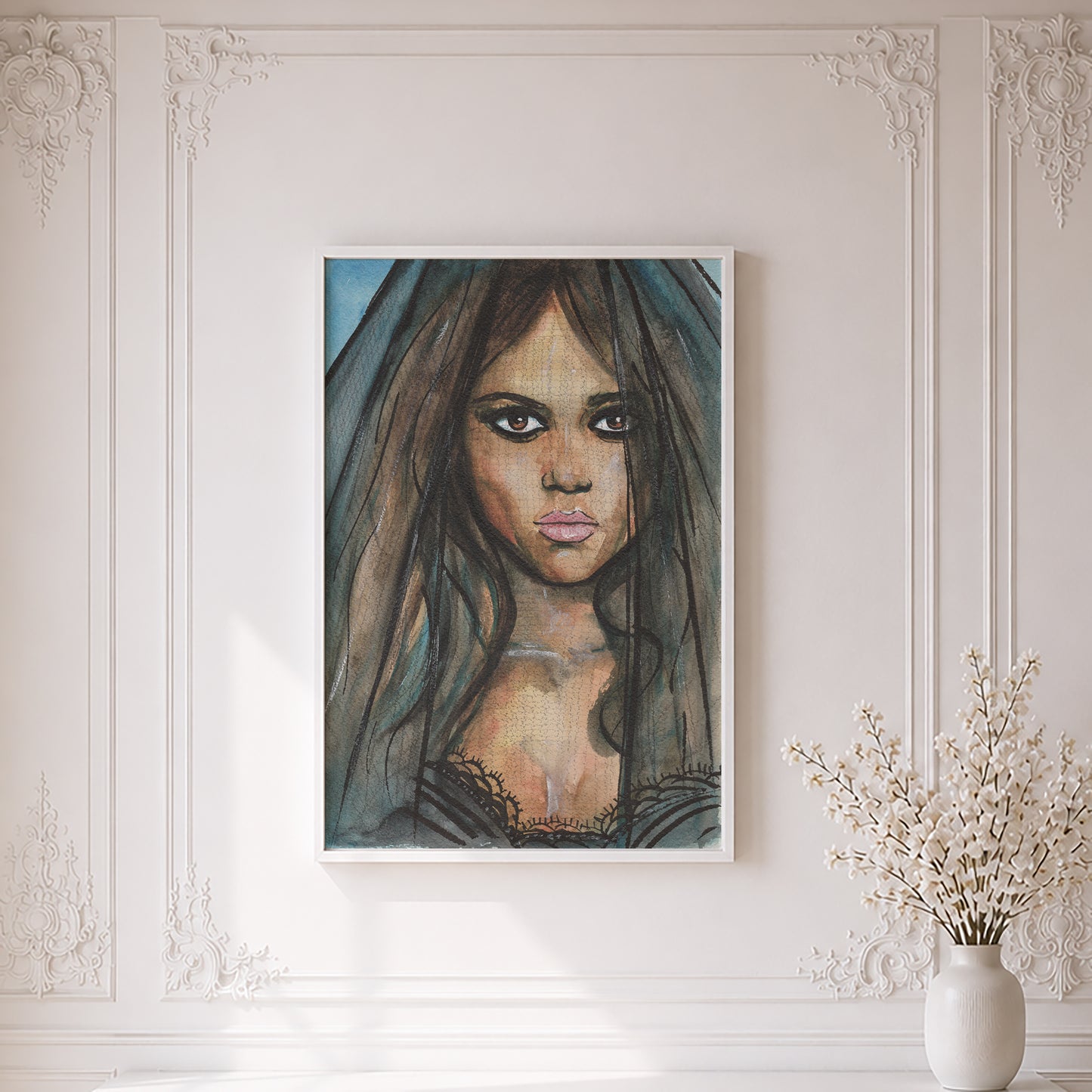 Jenna Ortega as Wednesday Addams | Framed Fine Art Print