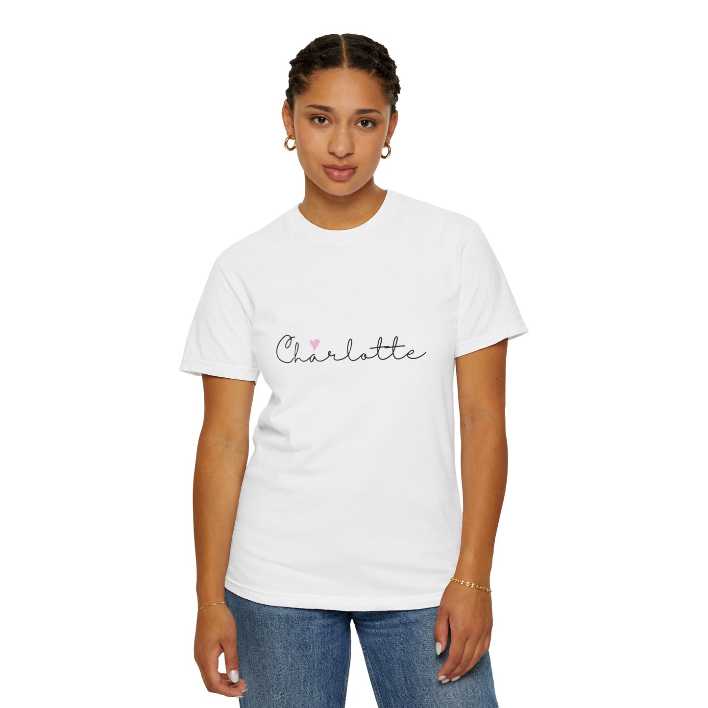 Charlotte, Girl, Woman, Name, Unisex Garment-Dyed T-shirt