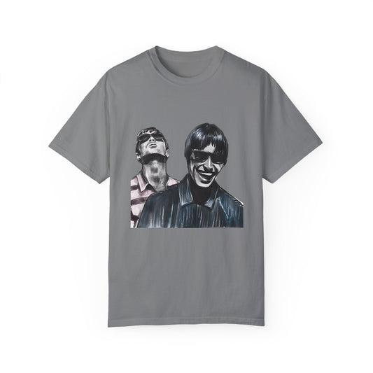 Liam & Noel Gallagher, Oasis, Unisex Garment-Dyed T-shirt