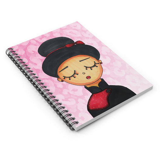 Chinese girl, Spiral Notebook - Ruled Line