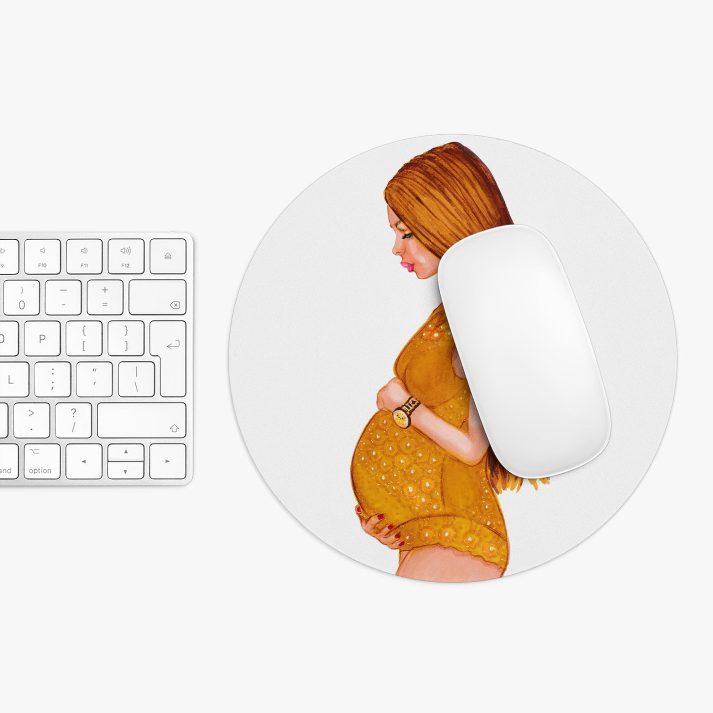 Pregnant Mother, Mouse Pad