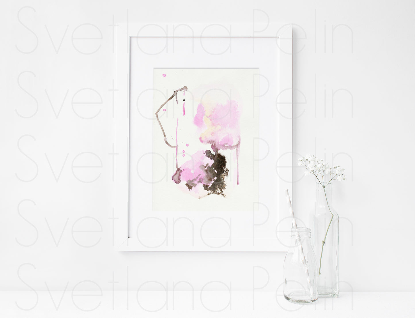 3 pieces, Contemporary Ink Abstract Art, Wall Home Decor, INSTANT DOWNLOAD