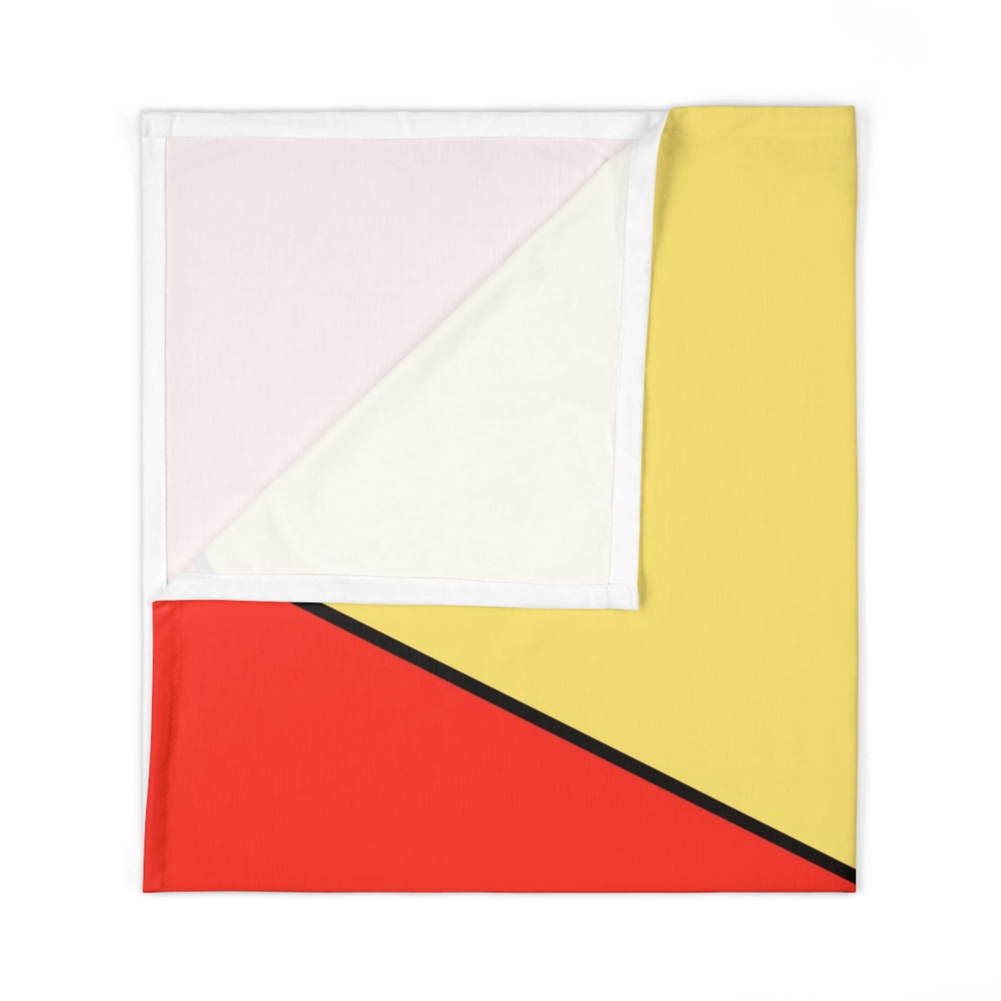 Red, Yellow, White, Baby Swaddle Blanket