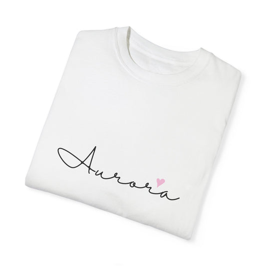 Aurora, Girl, Woman, Name, Unisex Garment-Dyed T-shirt