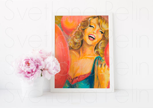 Arielle Dombasle, ART PRINT Signed by Artist