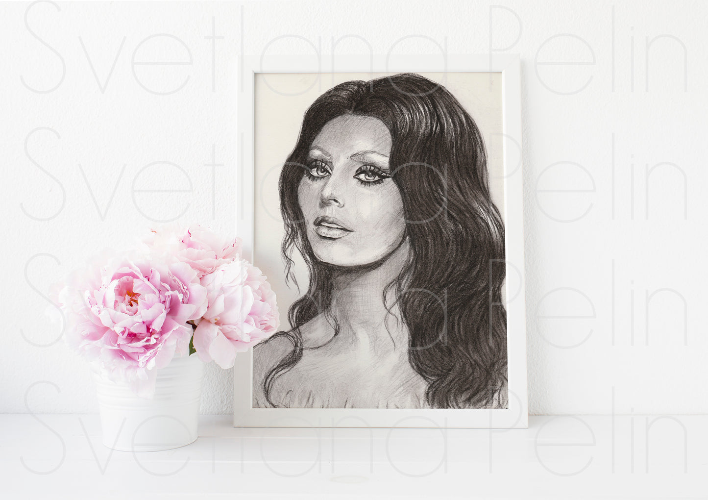 Sophia Loren, ART PRINT Signed by Artist