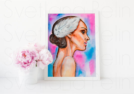 Natalie Portman, ART PRINT Signed by Artist