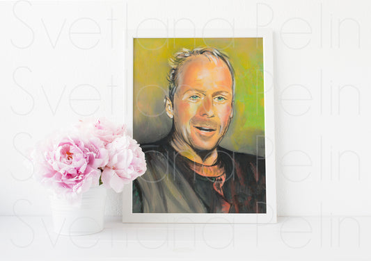 Bruce Willis, ART PRINT Signed by Artist
