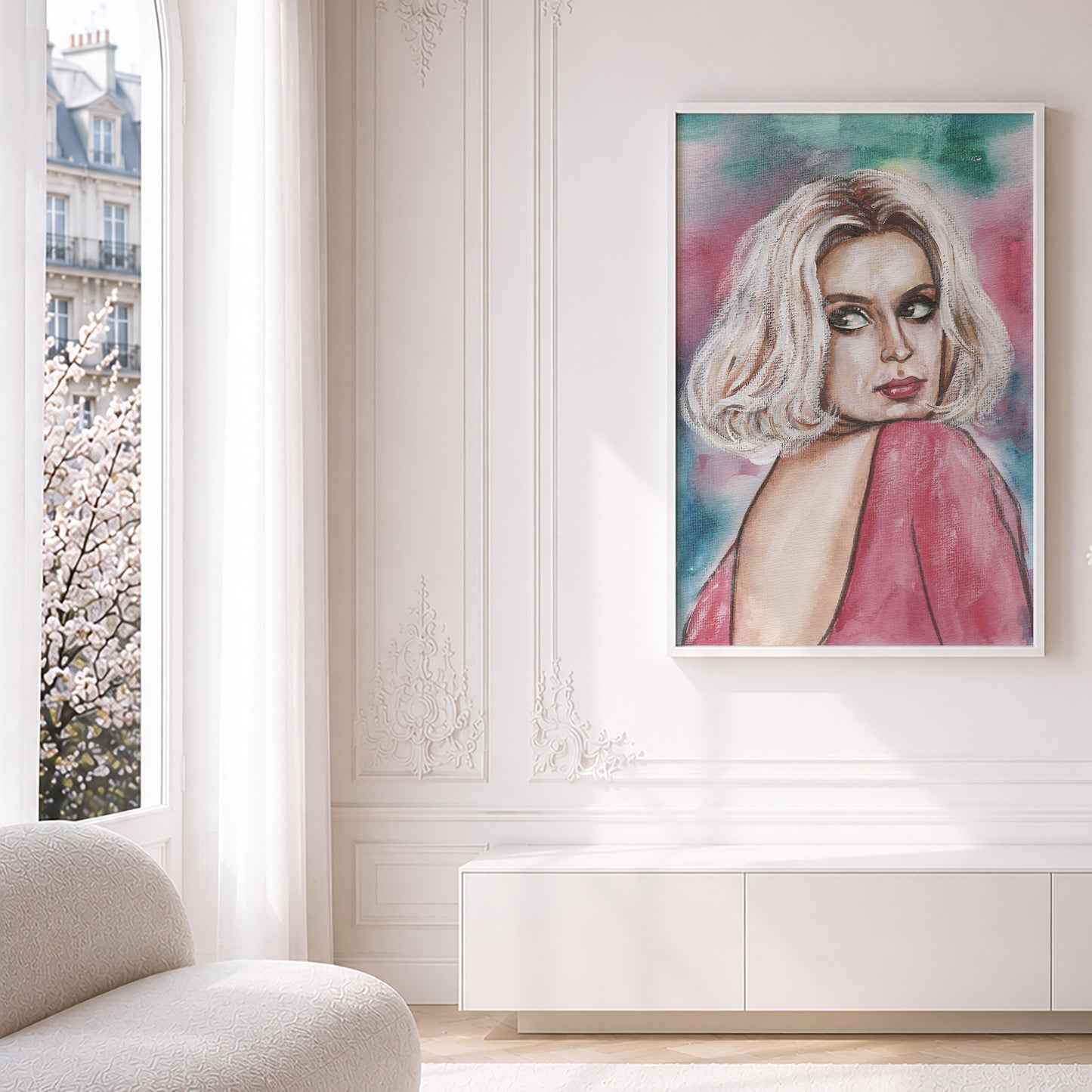 Nastassja Kinski. Museum Framed Print