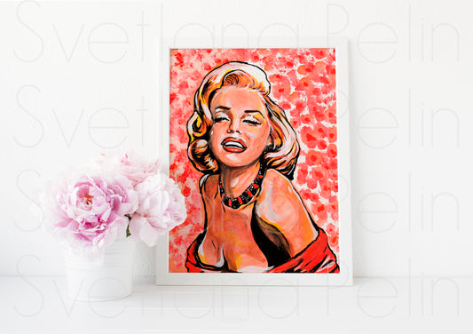 Marilyn Monroe, Frank Powolny, ART PRINT Signed by Artist