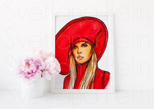Kim Basinger, ART PRINT Signed by Artist