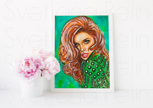 Ann-Margret, ART PRINT Signed by Artist