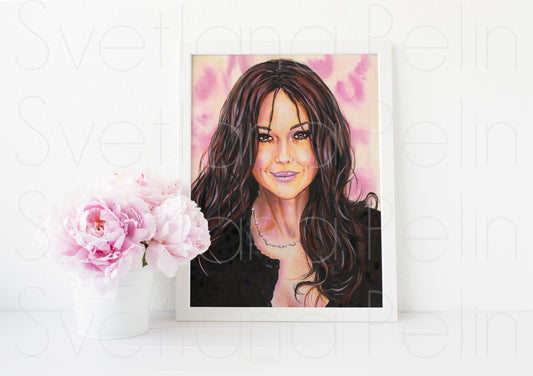 Monica Bellucci, ART PRINT Signed by Artist