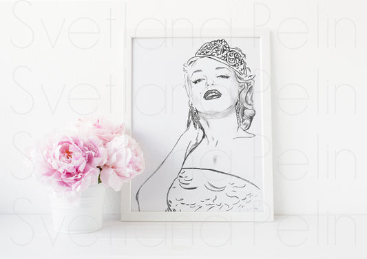 Marilyn Monroe, How to Marry a Millionaire, HTMM,  ART PRINT Signed by Artist