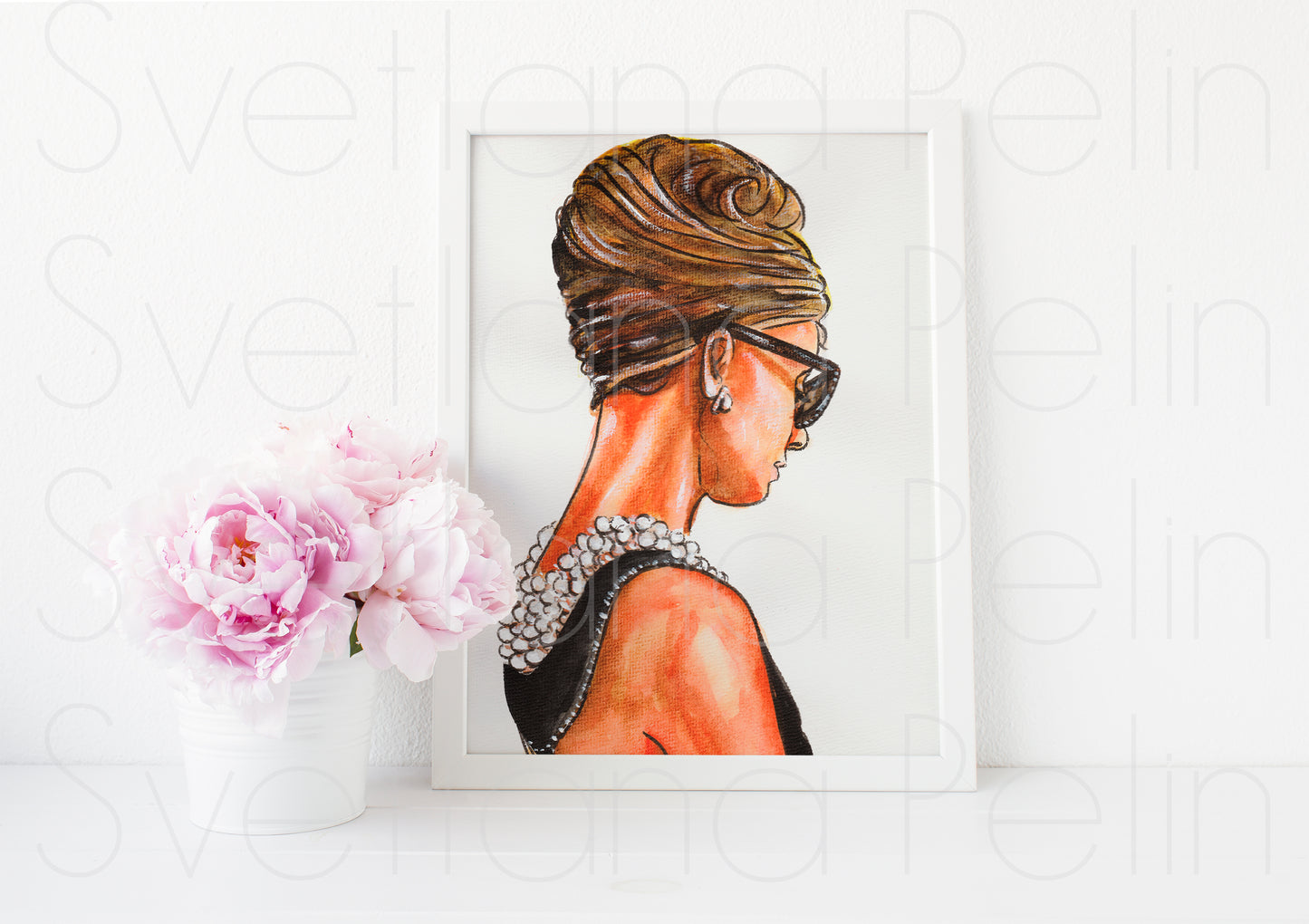 Audrey Hepburn, Breakfast at Tiffany's, ART PRINT Signed by Artist