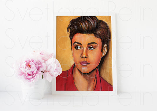 Justin, ART PRINT Signed by Artist