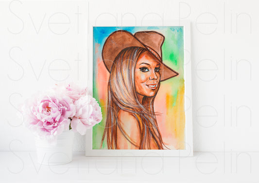 Mariah, MC, ART PRINT Signed by Artist