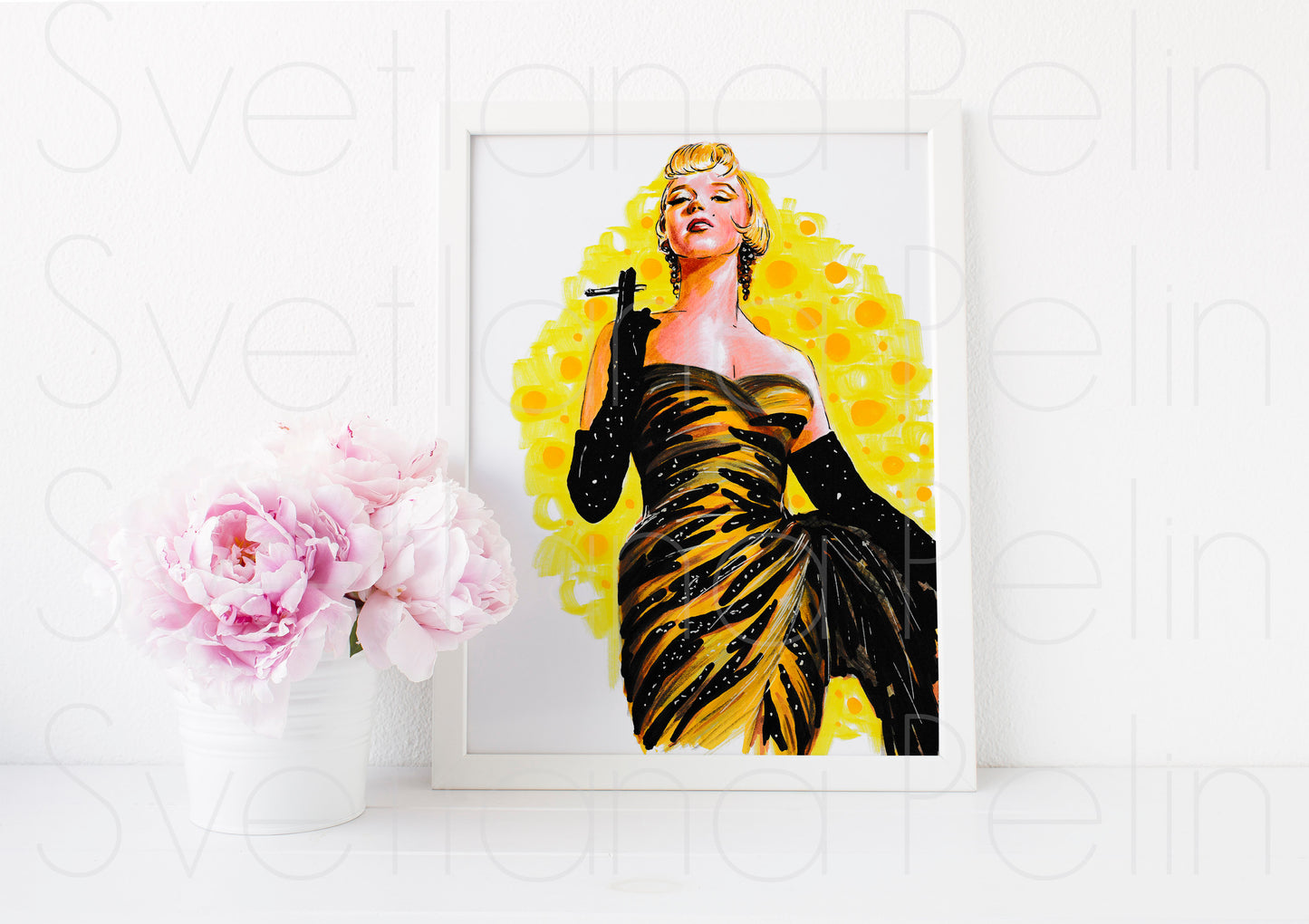 Marilyn Monroe, The Seven Year Itch, SYI, ART PRINT Signed by Artist